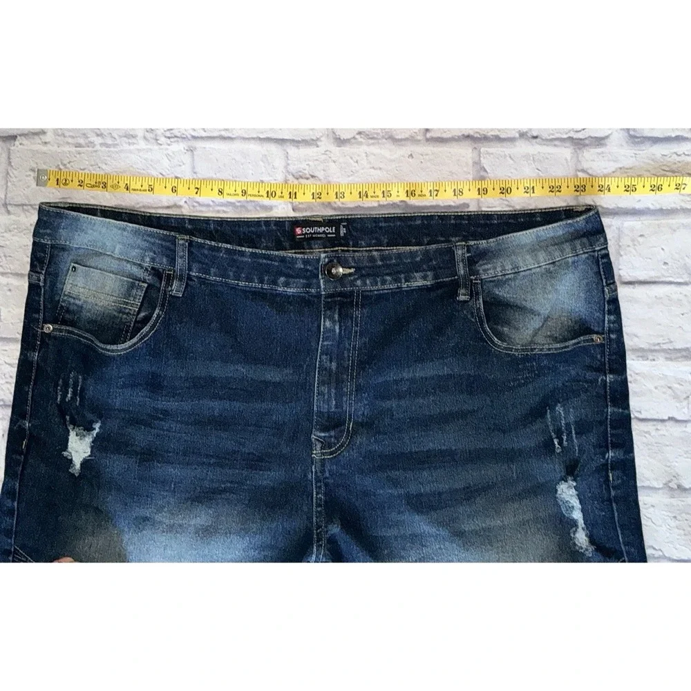 Southpole Distressed Denim Moto Stretch‎ Jeans Mens Size 44x32